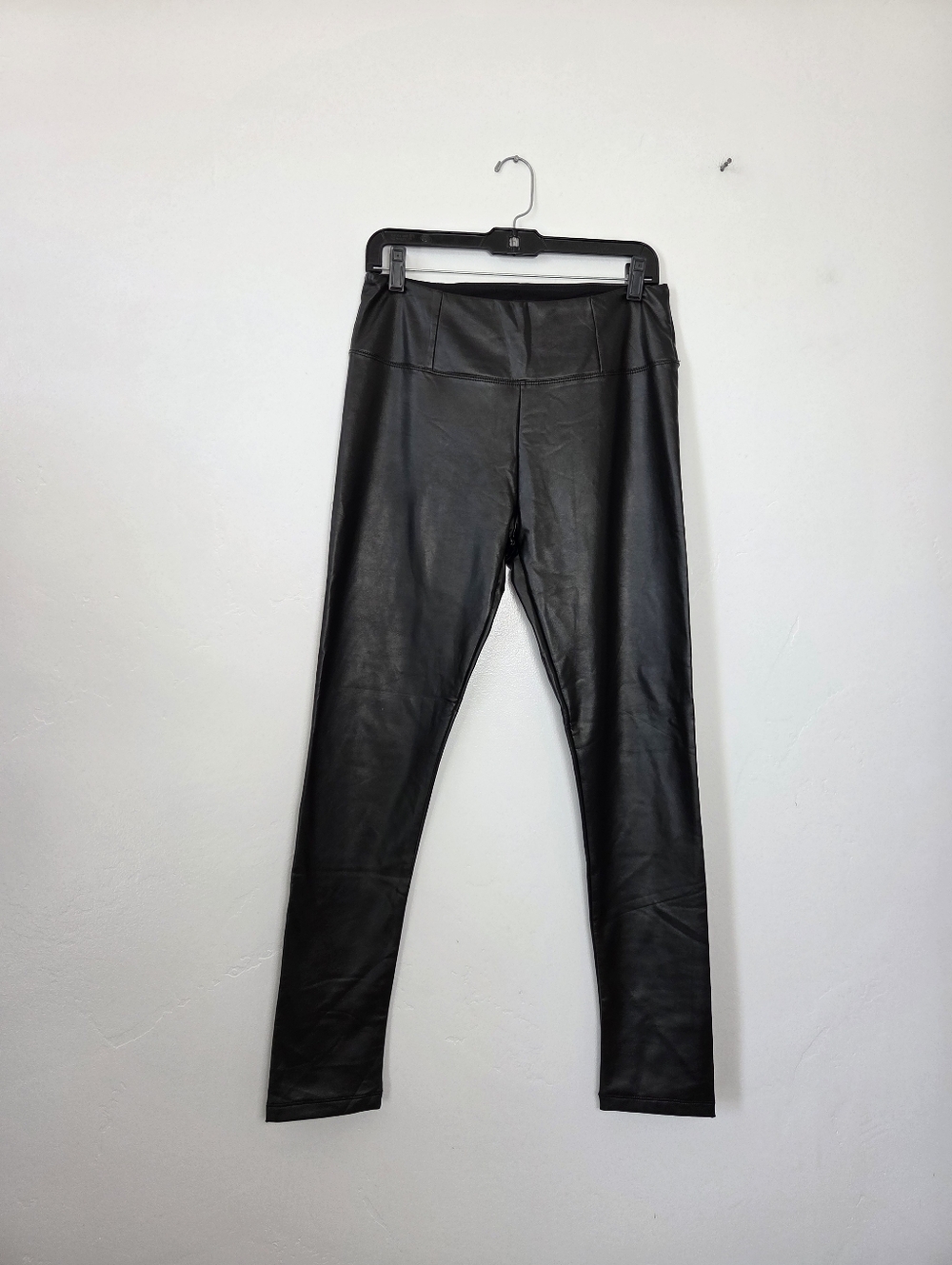 Shinestar Faux Leather Leggings Pants Slim Biker Chic Moto Grunge Rock N Roll L